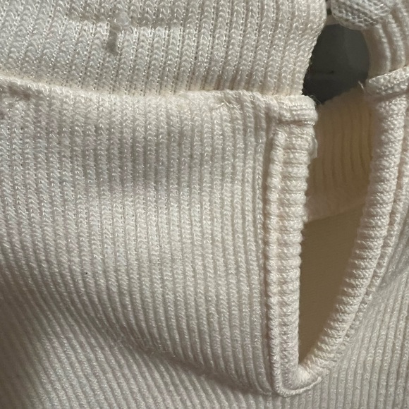 THML Crochet Knit White Top-Small - Picture 6 of 7